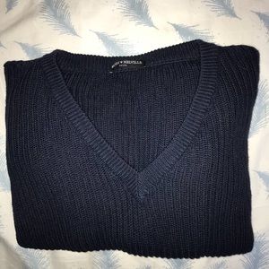 Brandy Melville blue knit v-neck